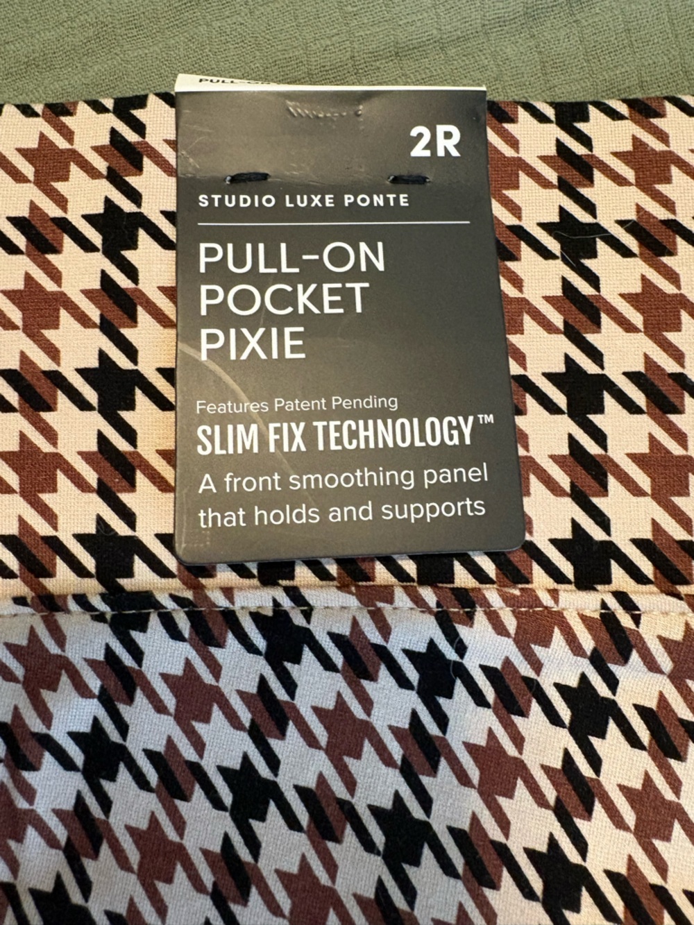 NWT Torrid Skinny Pull-On Pocket Pixie Houndstooth Pants